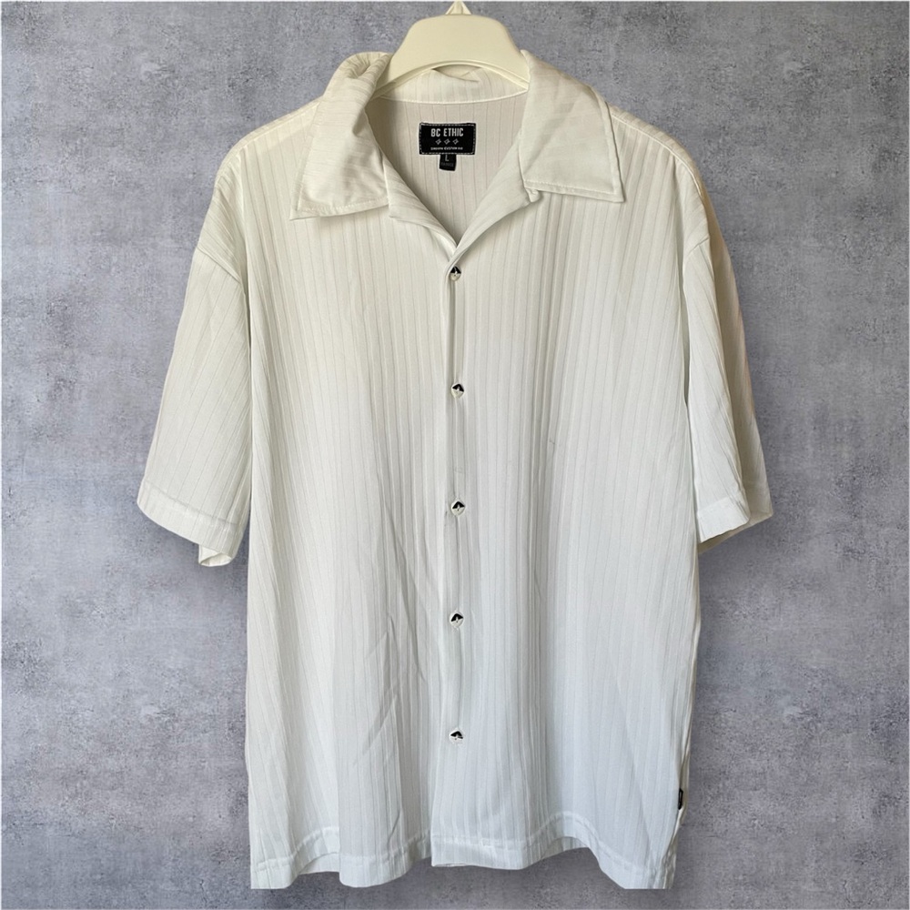 Vintage BC Ethic White Shirt, L